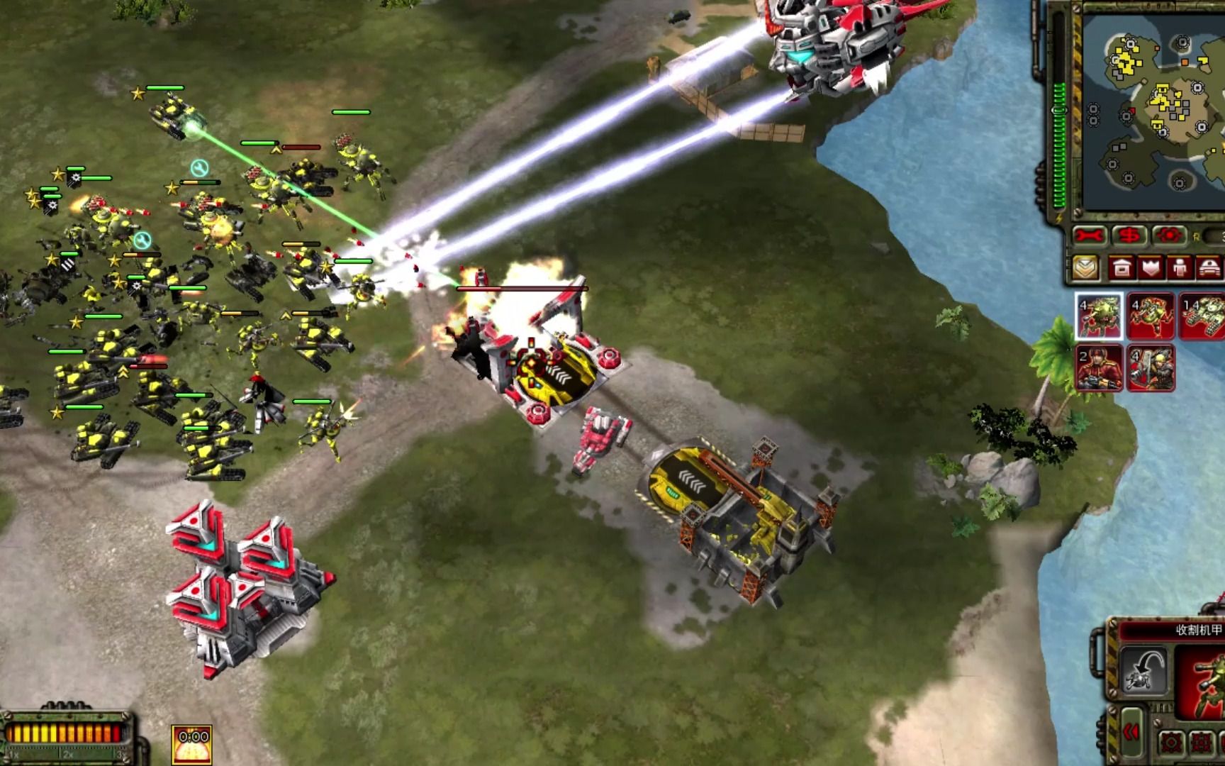 手残党的红警3,挑战模式(剃刀巡洋舰)抬头见喜