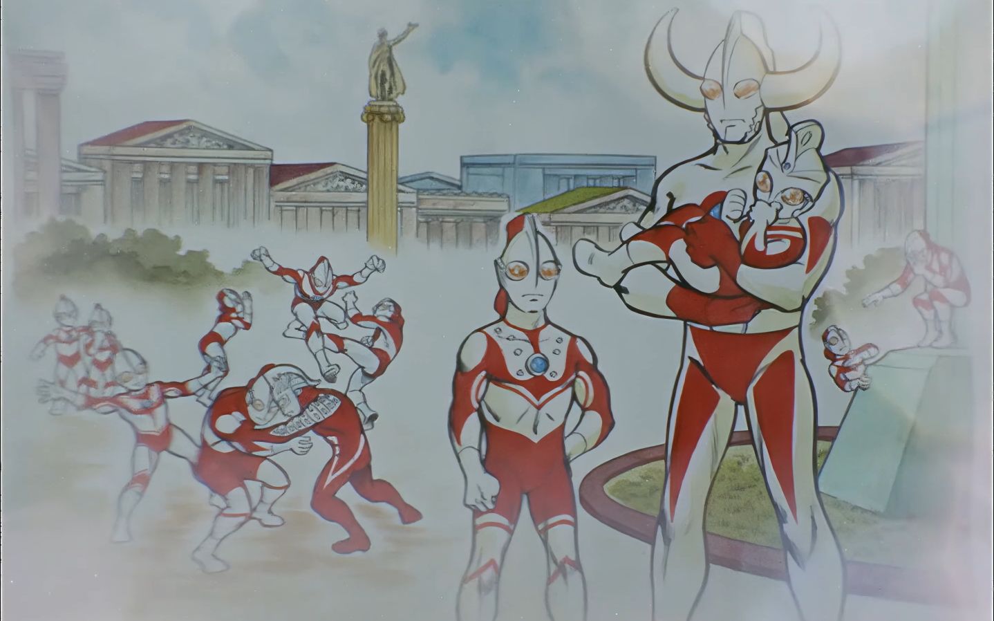 4k1080p极致画质最初的光之国泰罗vs宇宙大怪兽莫鲁罗亚下