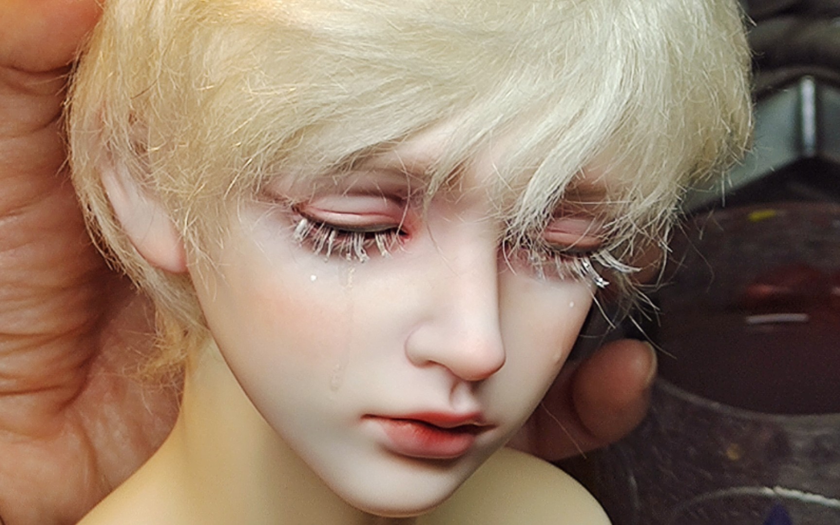 【弄哭了之后一定更可爱吧doge】bjd妆面展示/轻真人半白化