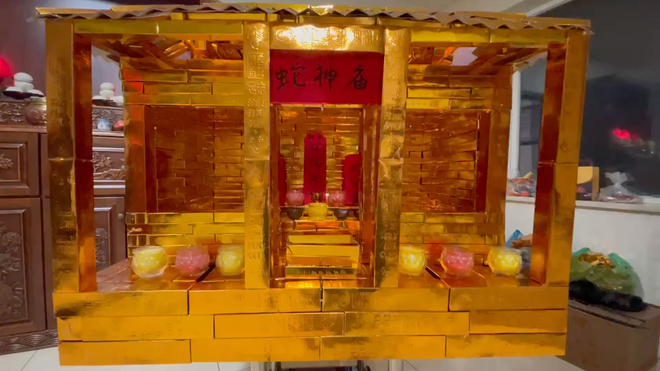 亲手制作的蛇仙庙,以虔诚真心相待,为香主化解仇仙,冤亲债主,化解完