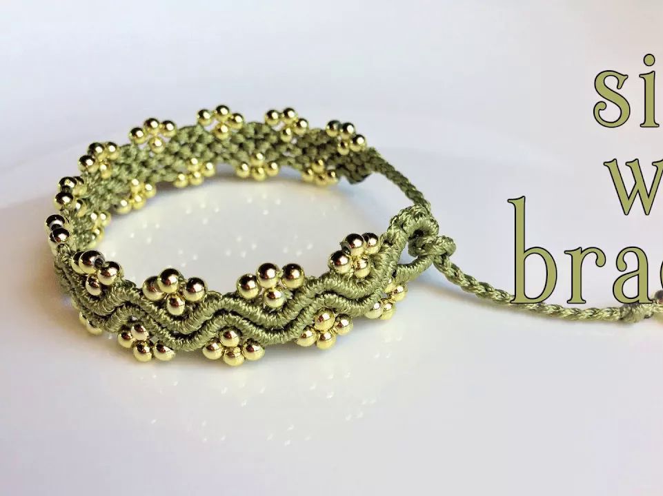 【macrame tita】基础波浪手链绳编编制教程macrame bracelet