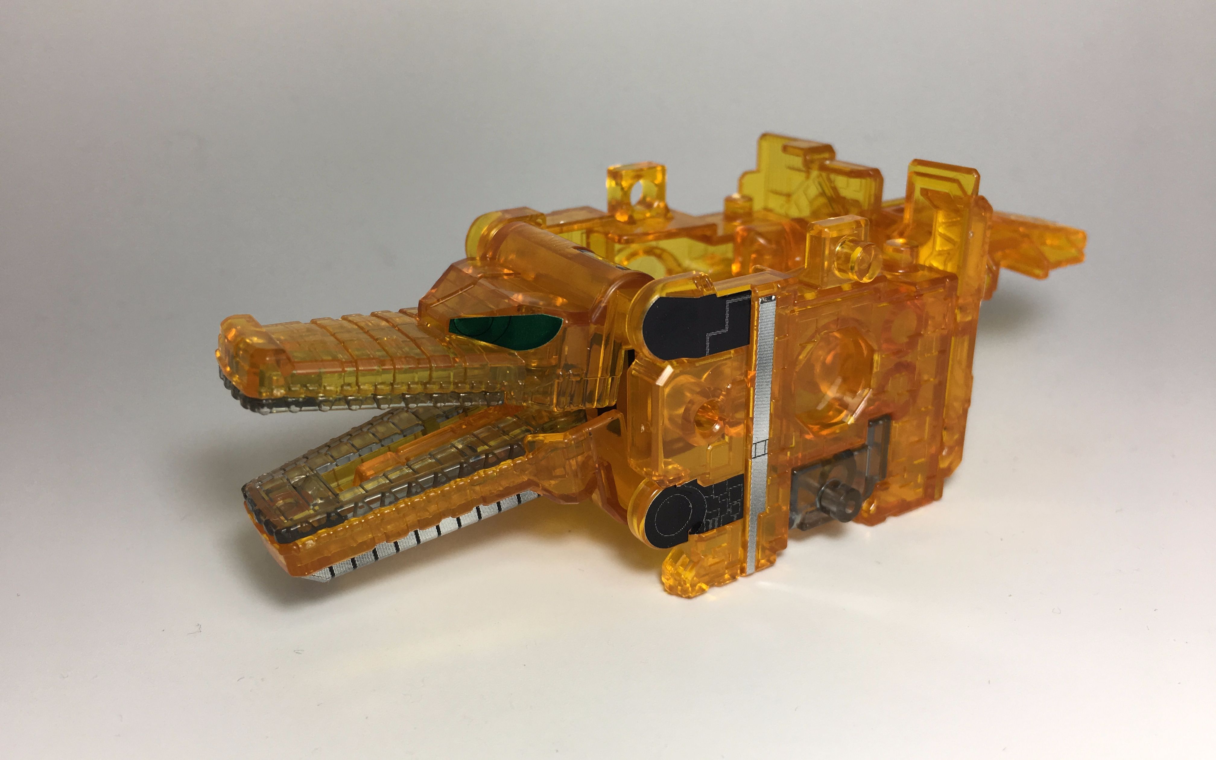 龙哥制作动物战队食玩合体透明sp2方块鳄鱼