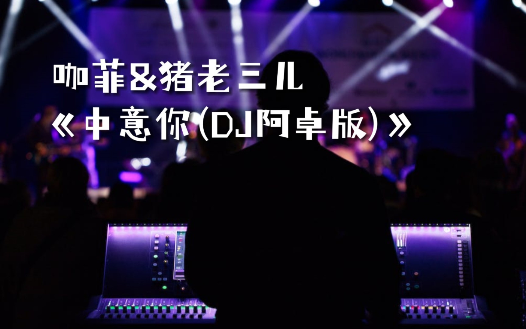 [图]又一首洗脑DJ，咖菲&猪老三儿《中意你(DJ阿卓版)》，无限循环！