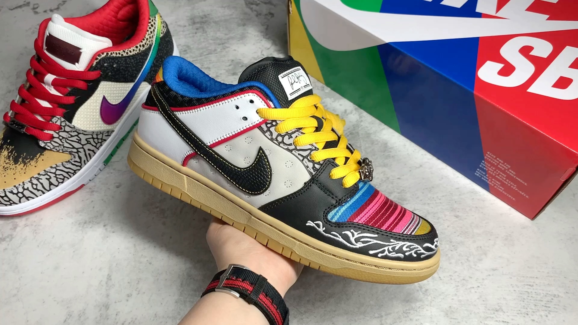 nike sb dunk low "what the paul" 彩色拼接 不对称鸳鸯