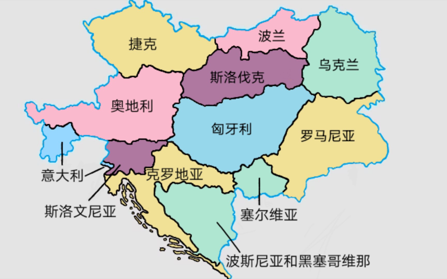 奥匈帝国行政区图片