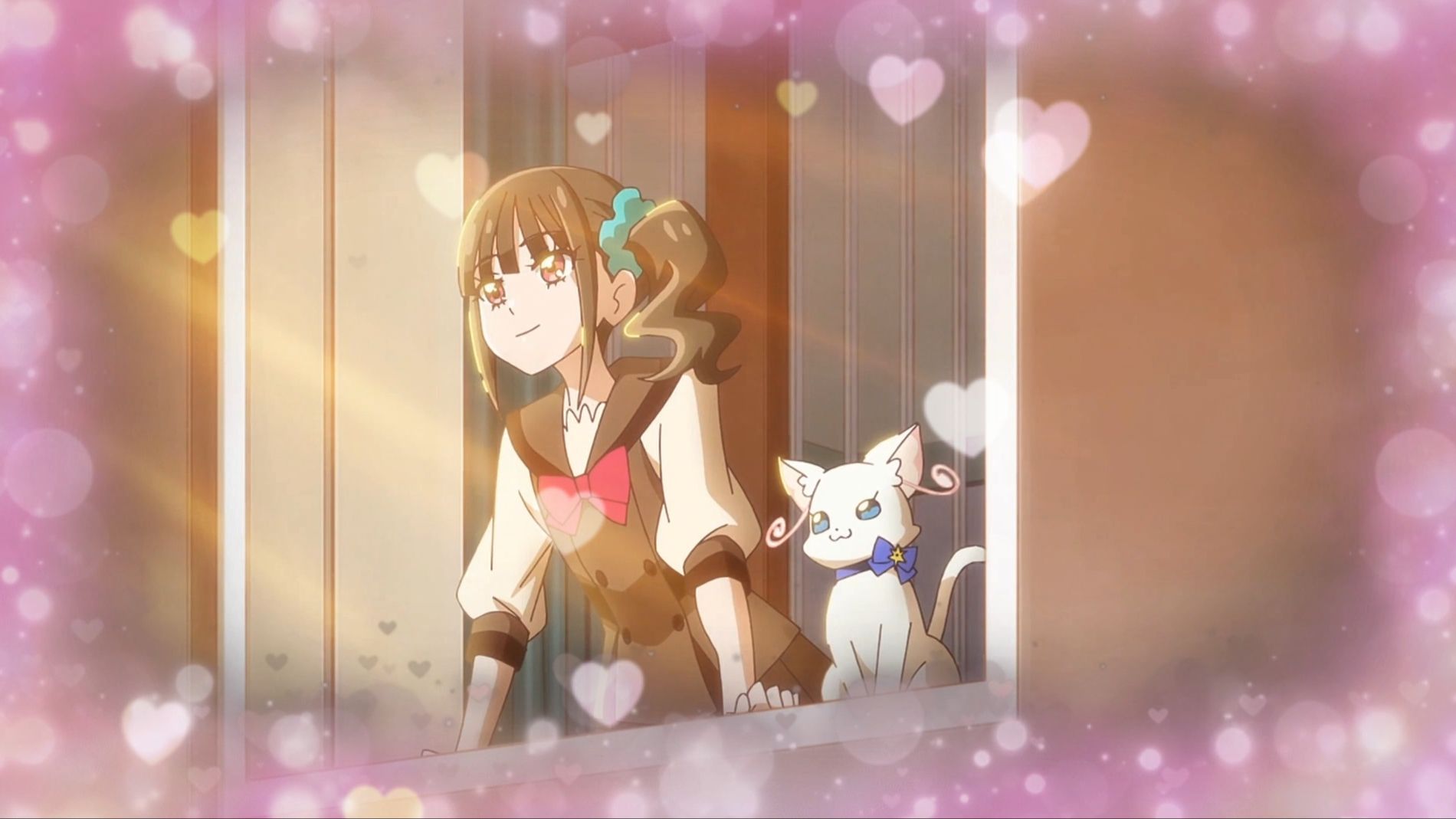 wonderful 光之美少女60真由和小雪在家看日落