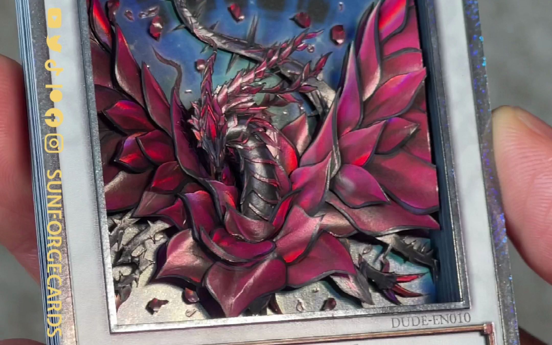 游戏王卡雕制作: 黑蔷薇龙