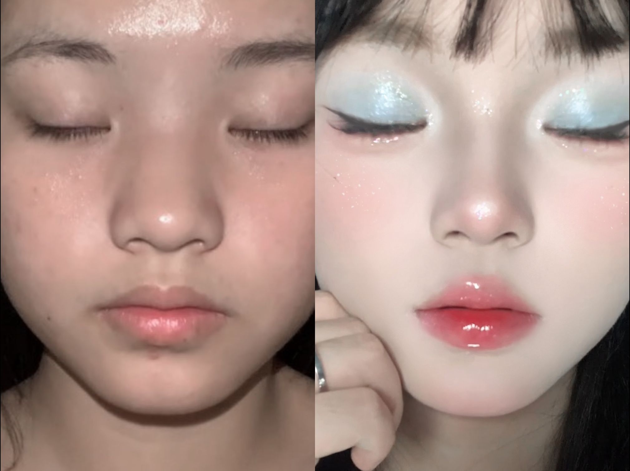 海盐蜜桃妆06夏日视觉降温!