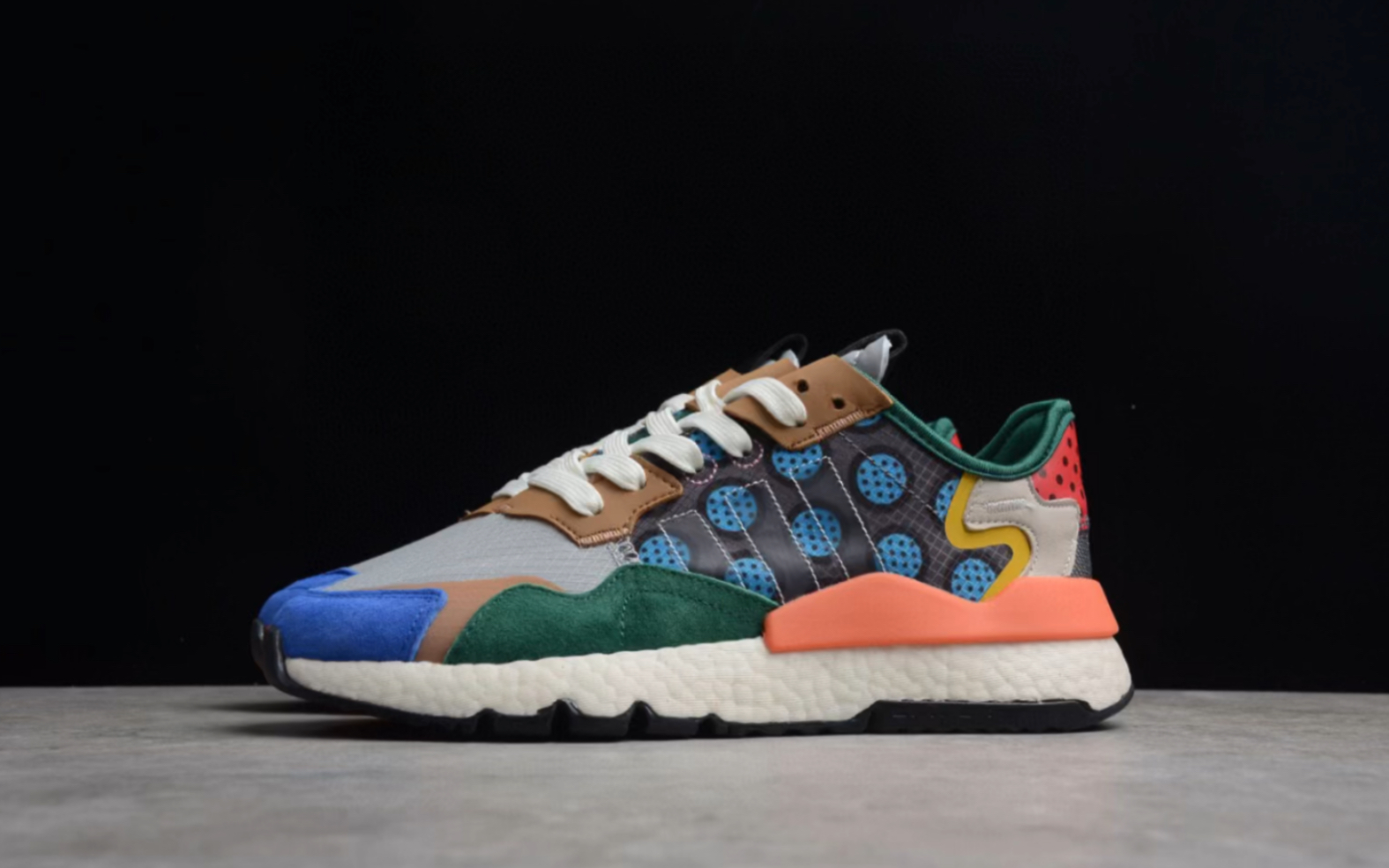 craig karl x adidas originals nite jogger 彩色拼接三叶草夜行者