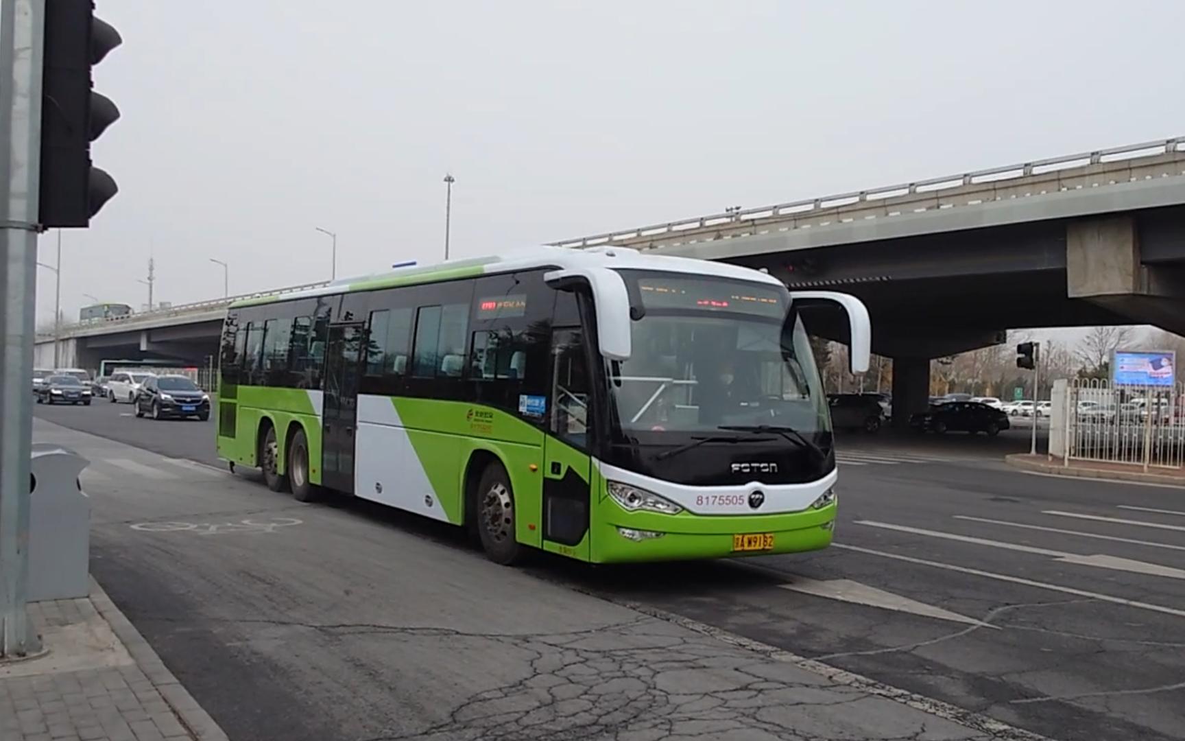 北京公交919路三轴虫德胜门方向经过水屯