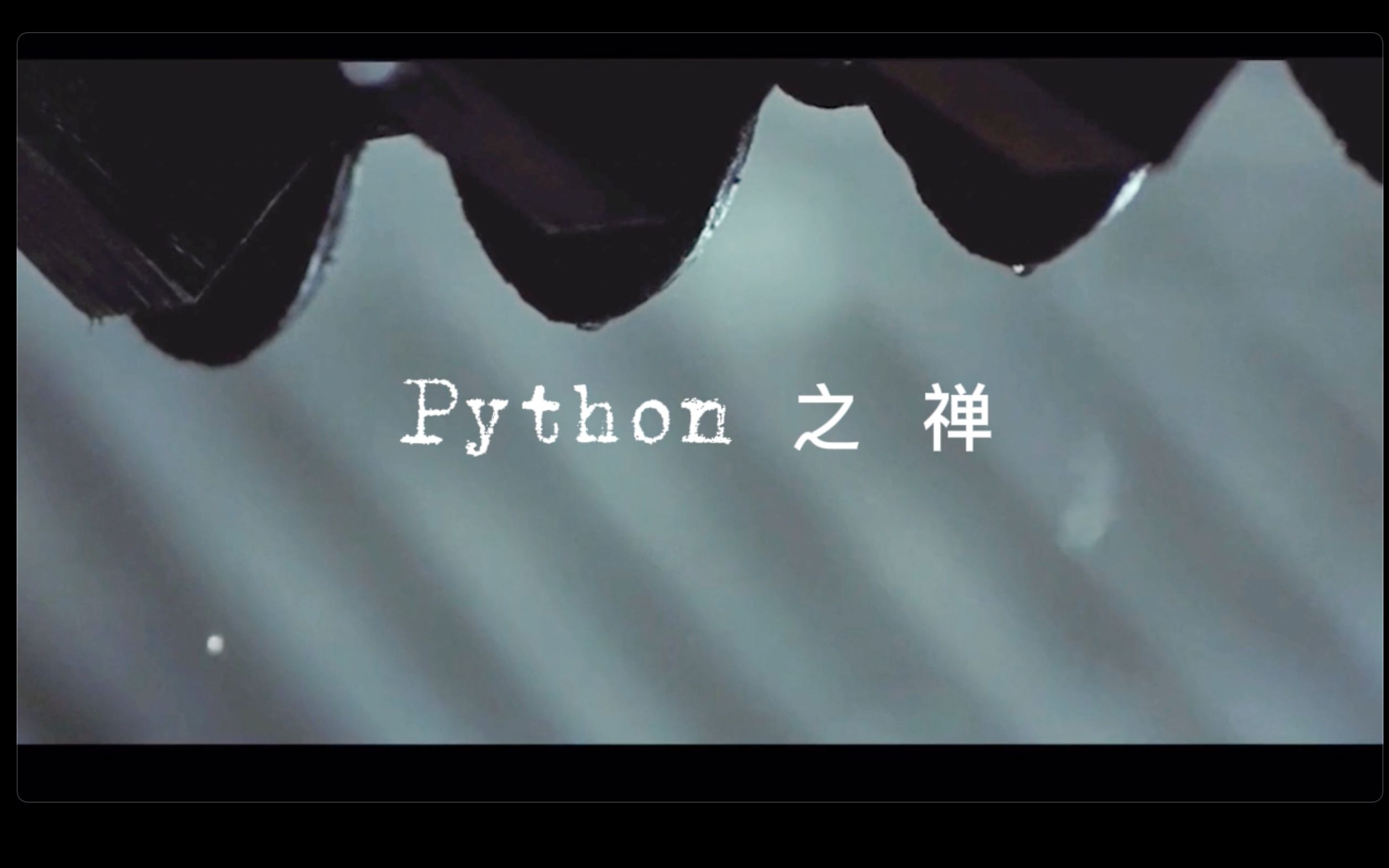 Python之禅哔哩哔哩bilibili