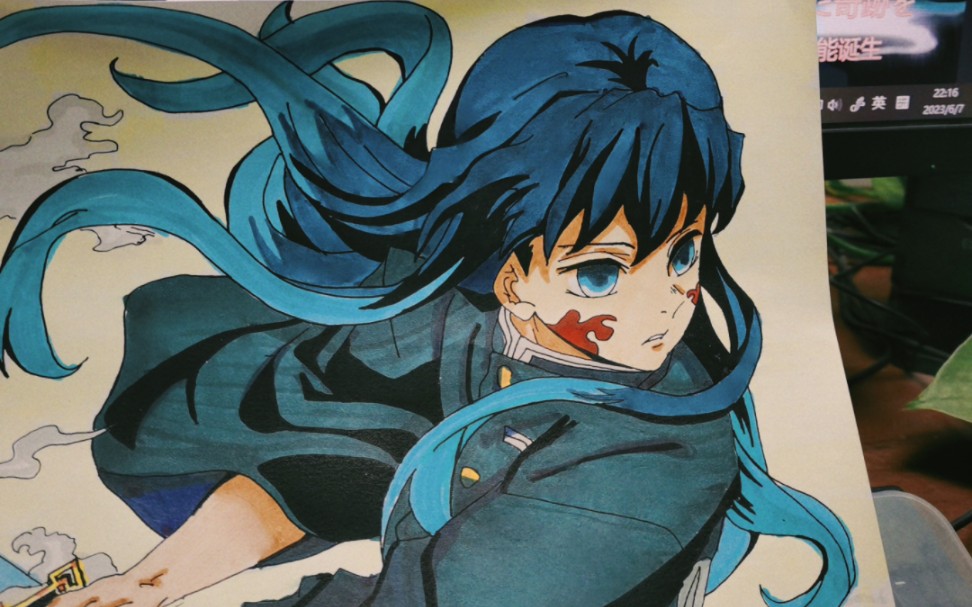 【手绘】鬼灭之刃霞柱,时透无一郎