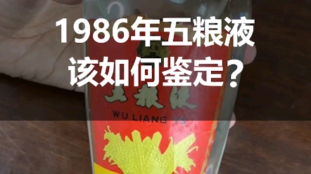 纯干货!1986年萝卜瓶五粮液该如何鉴定?哔哩哔哩bilibili