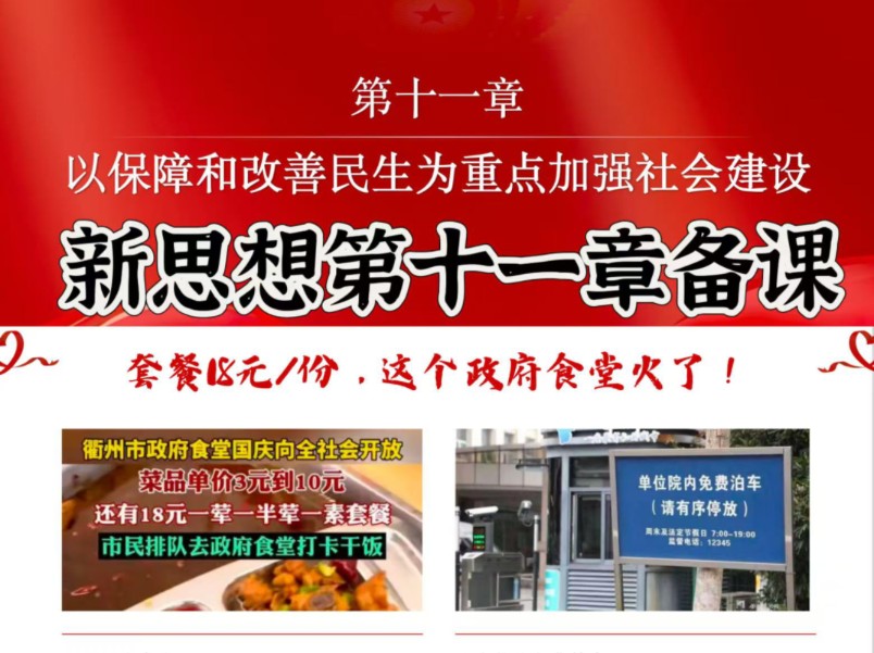 新思想第十一章 以保障和改善民生为重点加强社会建设 最新备课已出 【课件72页+逐字稿1.7万字+6个视频】对应教材哔哩哔哩bilibili