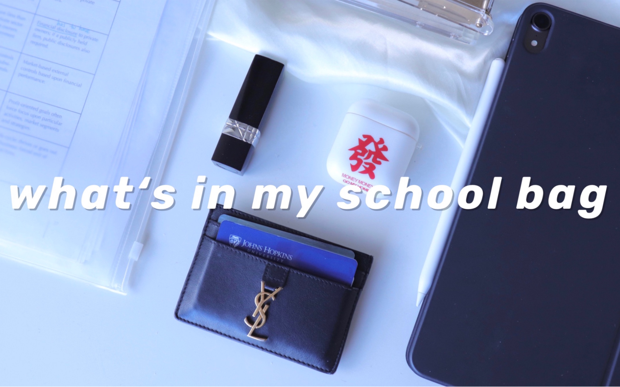 【全英文翻包】what's in my bag | 美国留学生的书包里都装了什么?哔哩哔哩bilibili