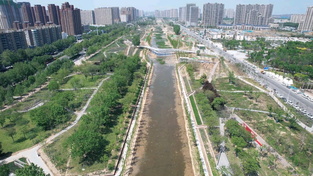 [图]实拍文化路北路有处美景，美中不足之处就是缺水