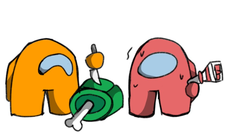 [among us] 永远! 别! 站在! 鸡腿旁边!