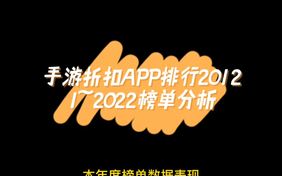 手游折扣app排行20212022榜单分析哔哩哔哩bilibili