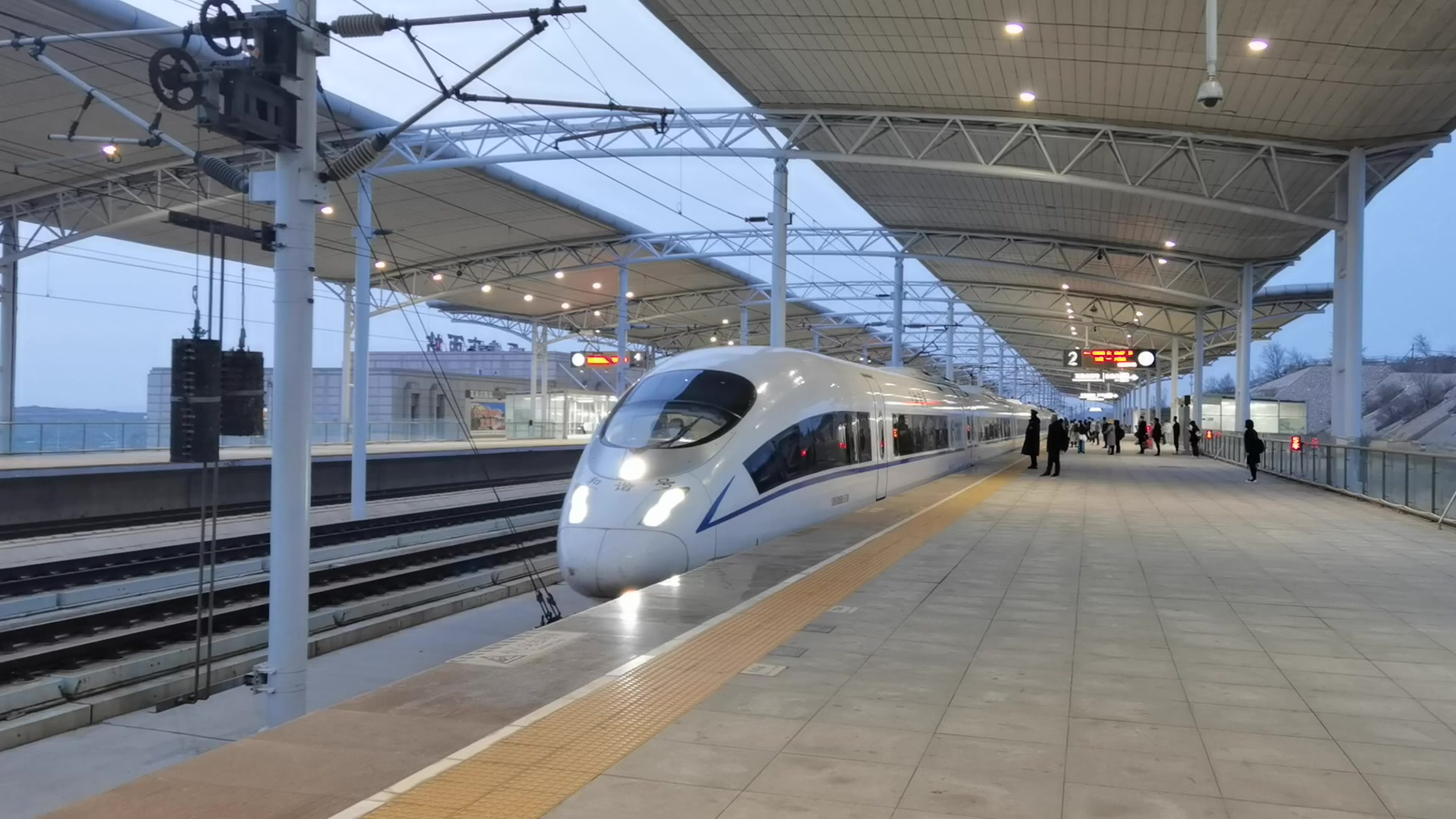 沈阳-大连北 g8058次(沈局大连北所 crh380bg-5708担当)进瓦房店西站
