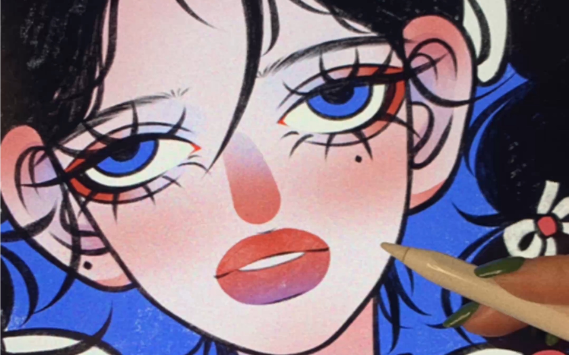 原创插画|甜酷女孩绘画过程