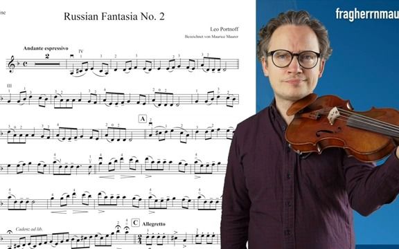 [图]（完整）【小提琴】利奥·波特诺夫 《俄罗斯幻想曲 No.2》 Leo Portnoff - Russian Fantasia No. 2