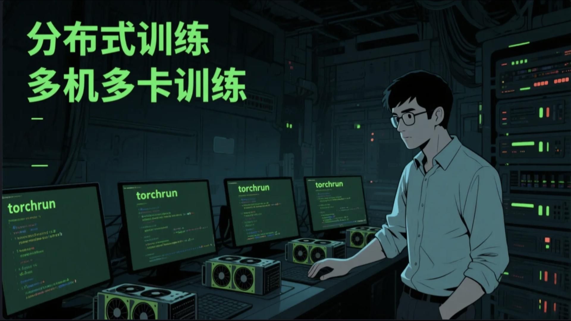 《踩坑无数后,我终于搞定了 torchrun 多机多卡训练|附命令、配置与运行结果》