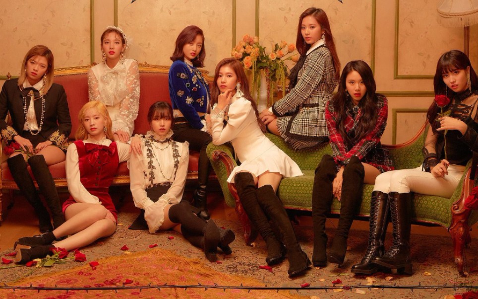 英伦玫瑰!twice《dance the night away》现场舞台