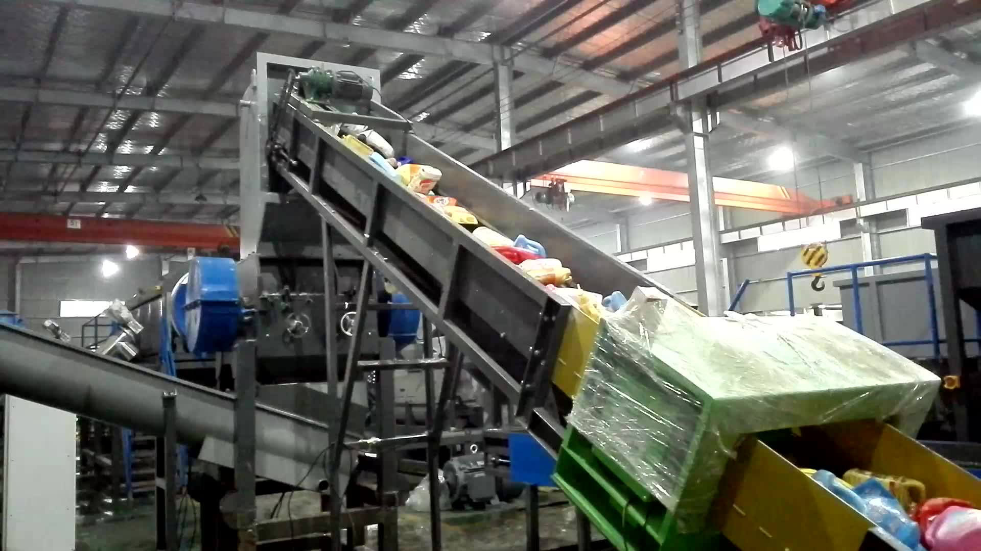 牧格机械-mooge-塑料回收-塑料薄膜-塑料桶-塑料硬料两用清洗线-film