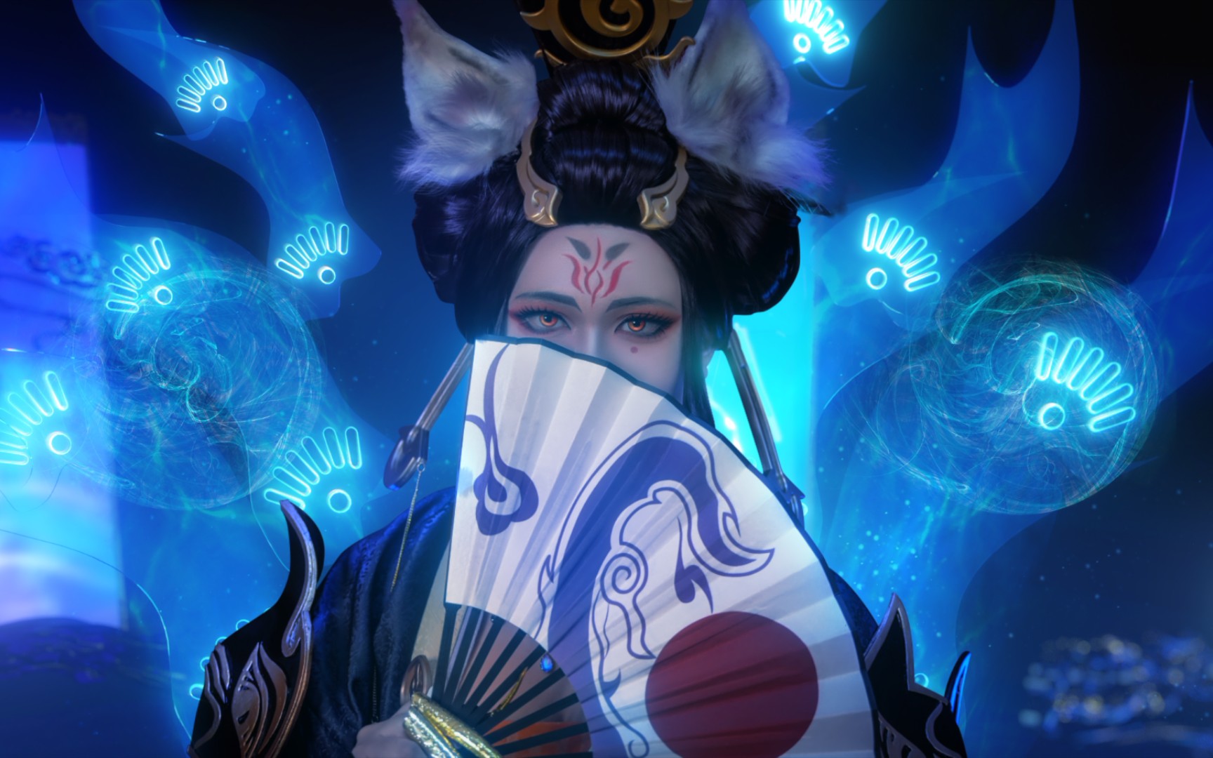 【决战平安京】玉藻前灯影梦覆重楼cos正片 京京五周年生日快乐