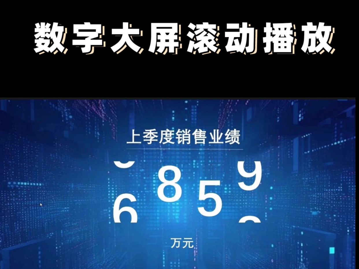 ppt数字滚动效果