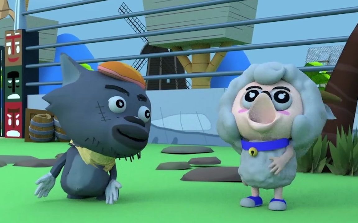 活动作品3d版的《喜洋洋与灰太狼》喜洋洋学唱歌