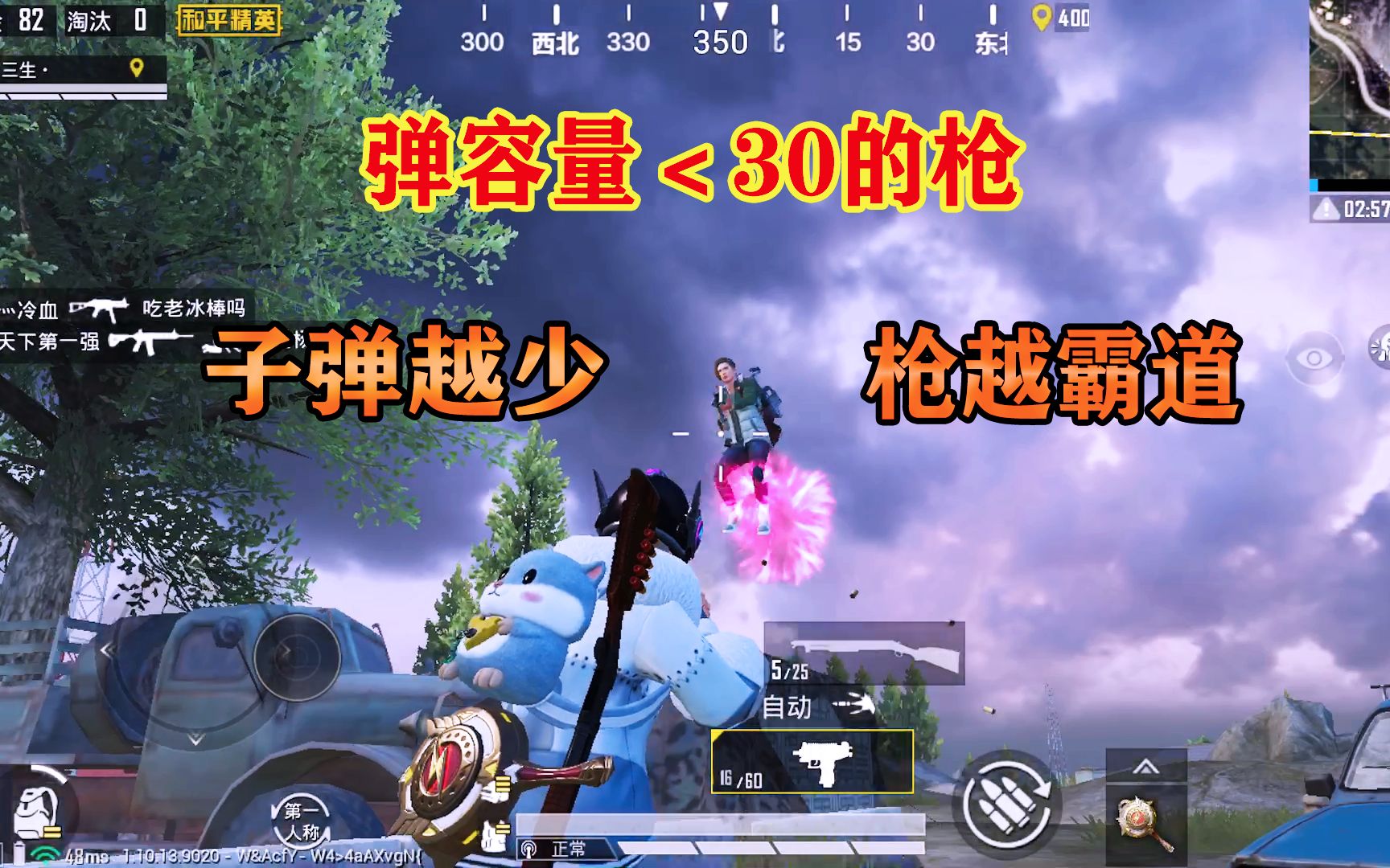三生解说只用弹容小于30发的枪子弹越少枪越霸道