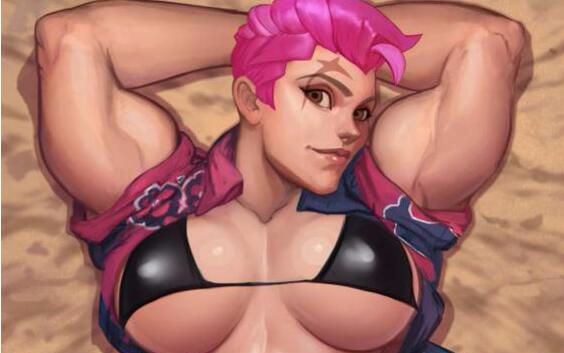 【黑沐泽】哇哈哈毛妹的举重皮肤入手! 感谢暴雪爷爷!