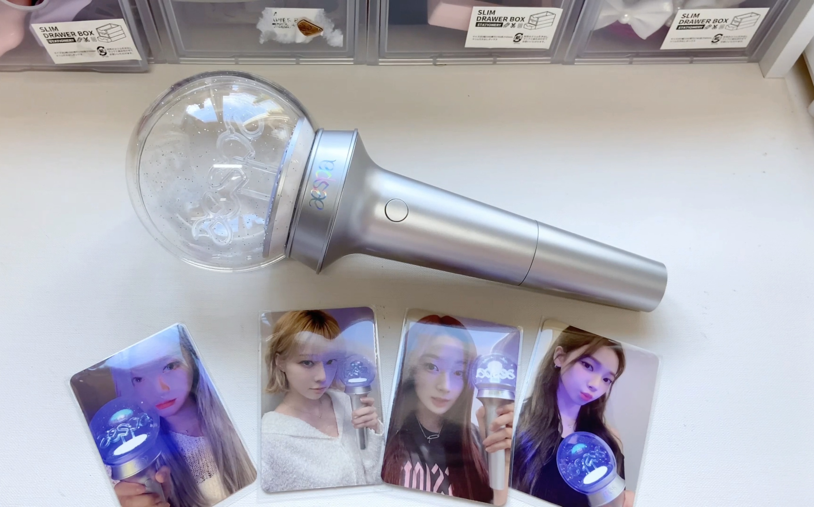 aespa|应援棒开箱_哔哩哔哩_bilibili