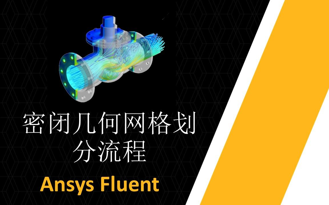 Ansys Fluent:密闭几何网格划分流程哔哩哔哩bilibili