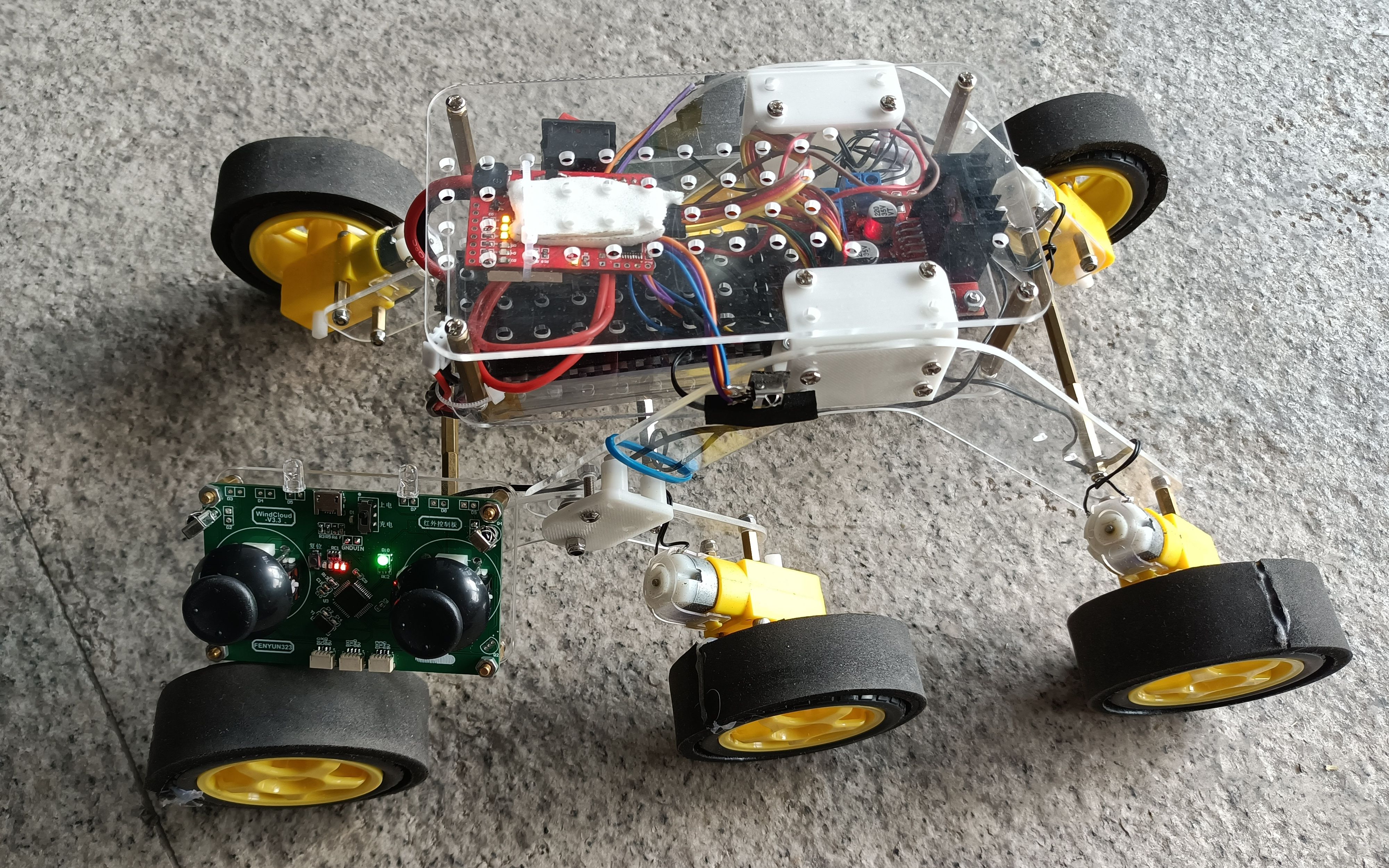 自制六轮机器人--月球车