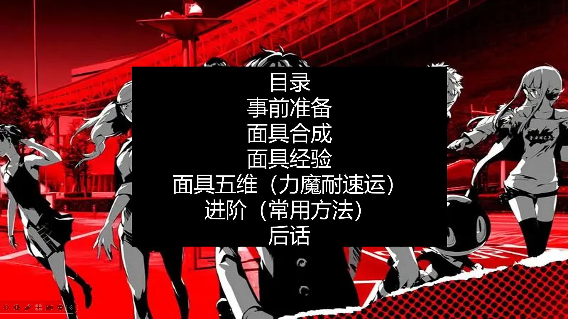 [图]P5面具合成攻略讲解[毕业面具合成]