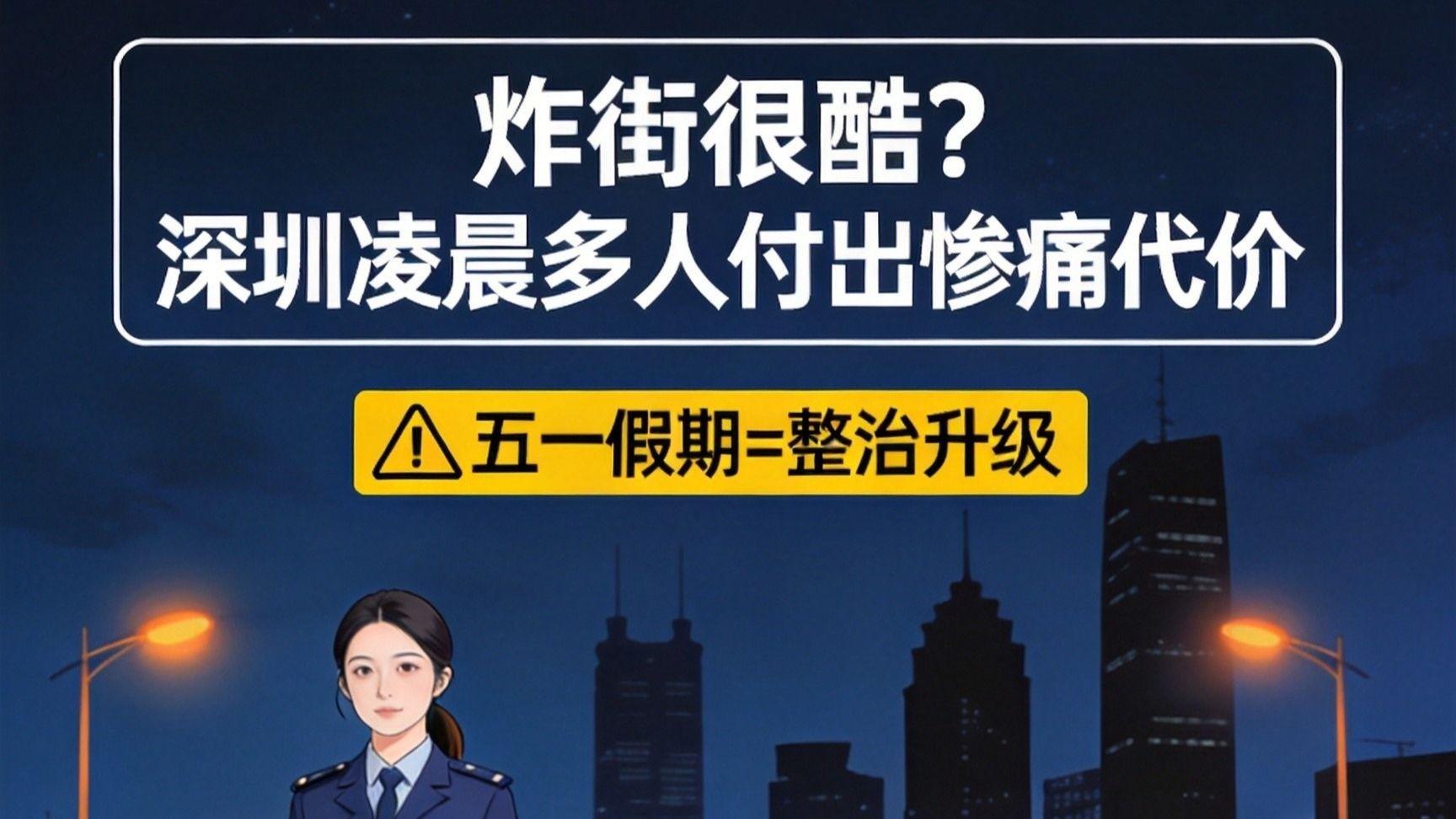 炸街很酷？深圳凌晨多人付出惨痛代价