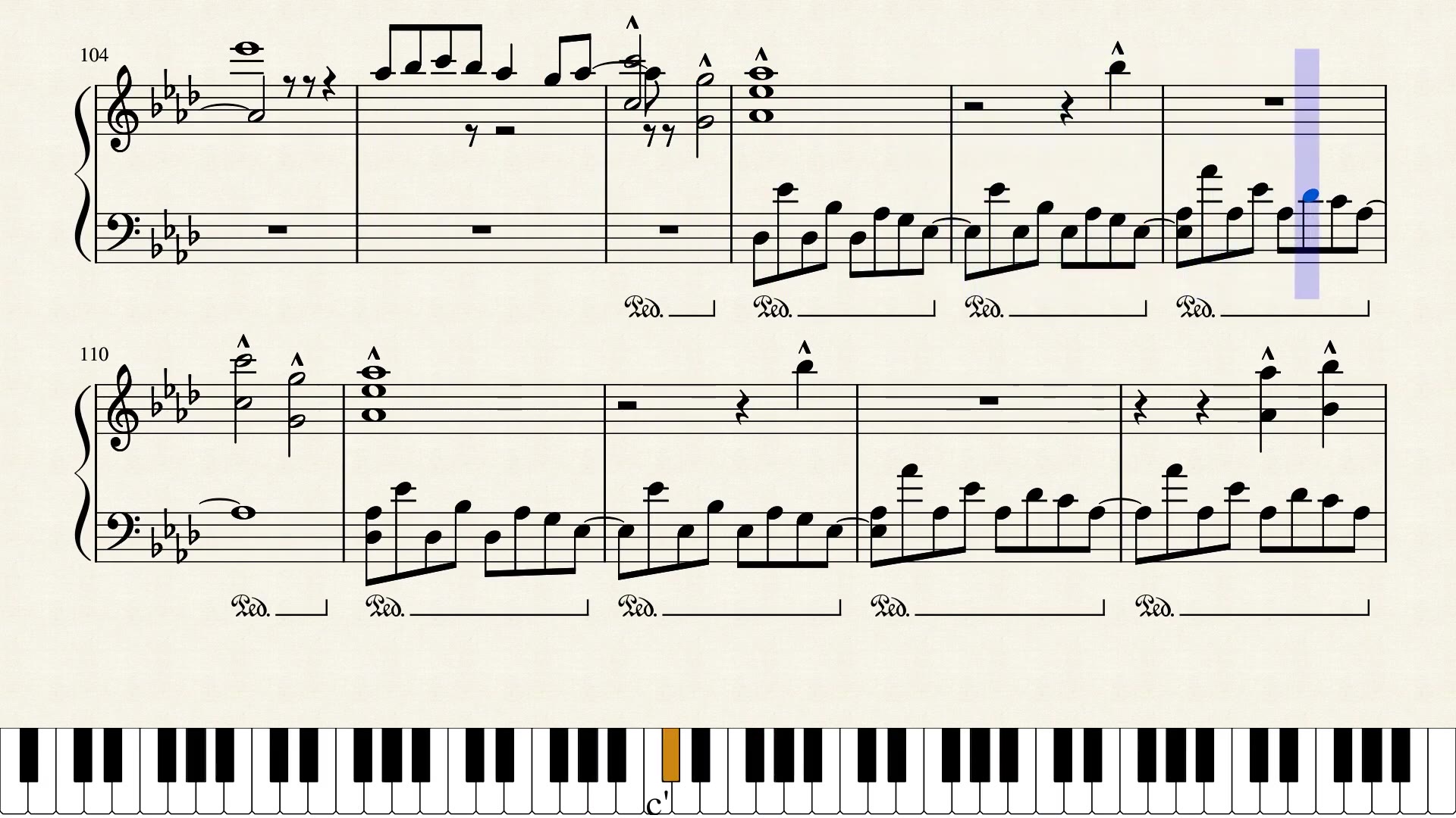 seventeenthanks钢琴谱