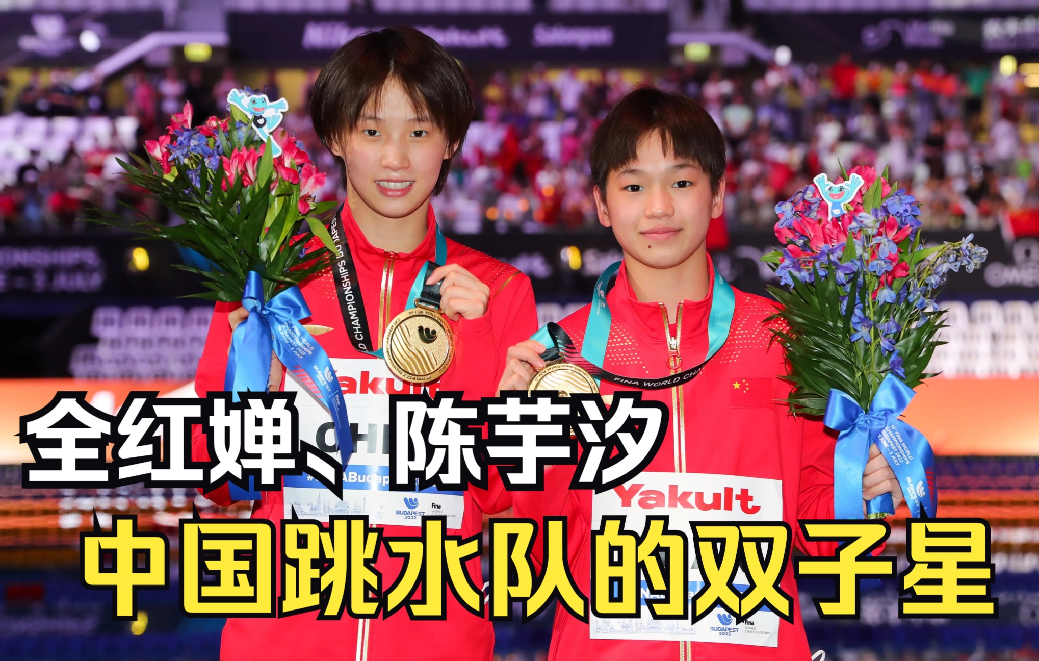 全红婵和陈芋汐黄金搭档组合,中国跳水队名副其实的双子星.