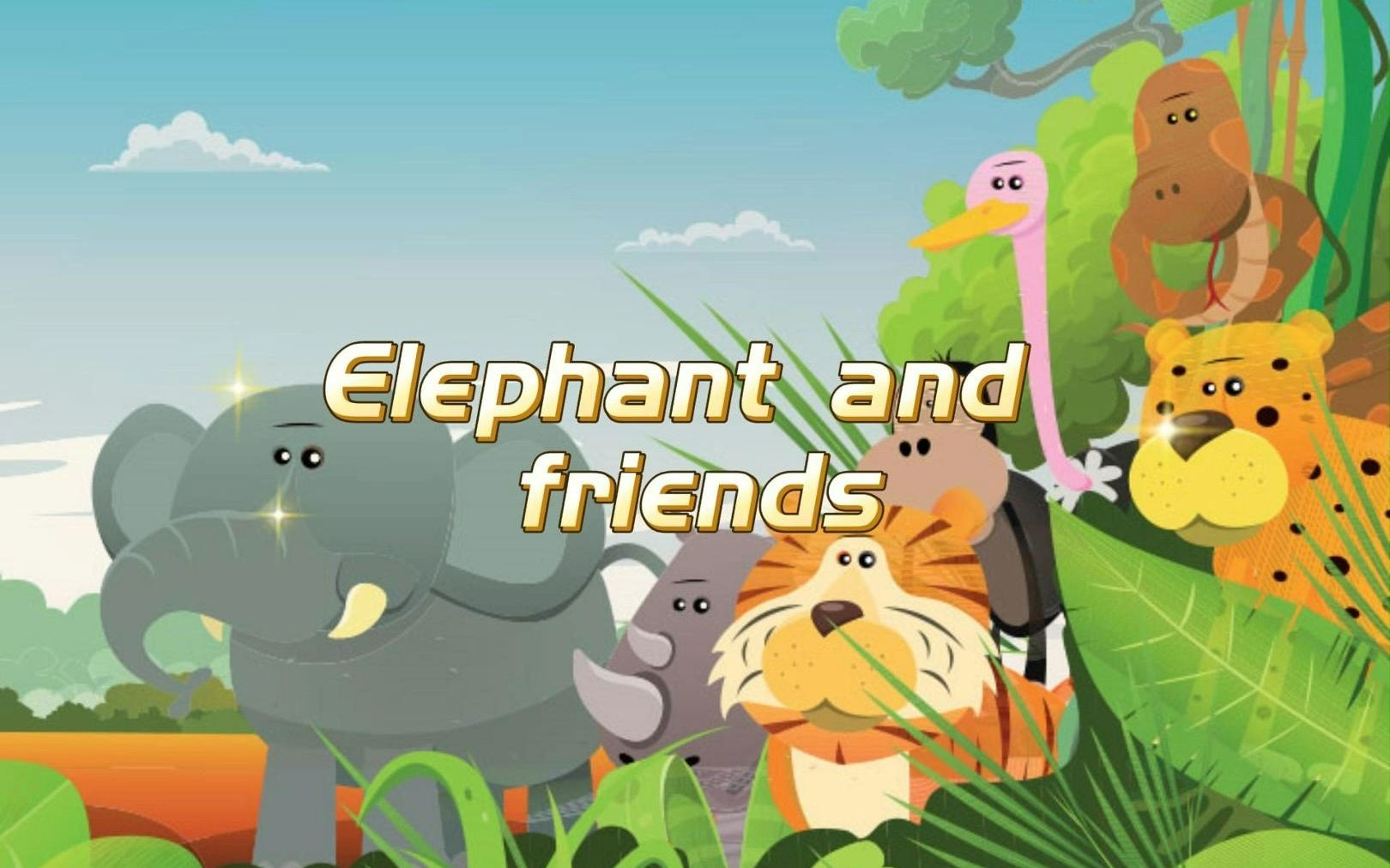 [图]Elephant and friends全英文精简版- 大象和朋友