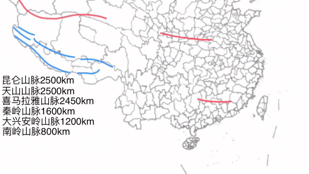 中国全长最长的十条山脉哔哩哔哩bilibili