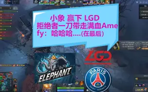 Download Video: 小象赢LGD，拒绝者一刀带走满血Ame，Fy：哈哈哈！太恐怖了