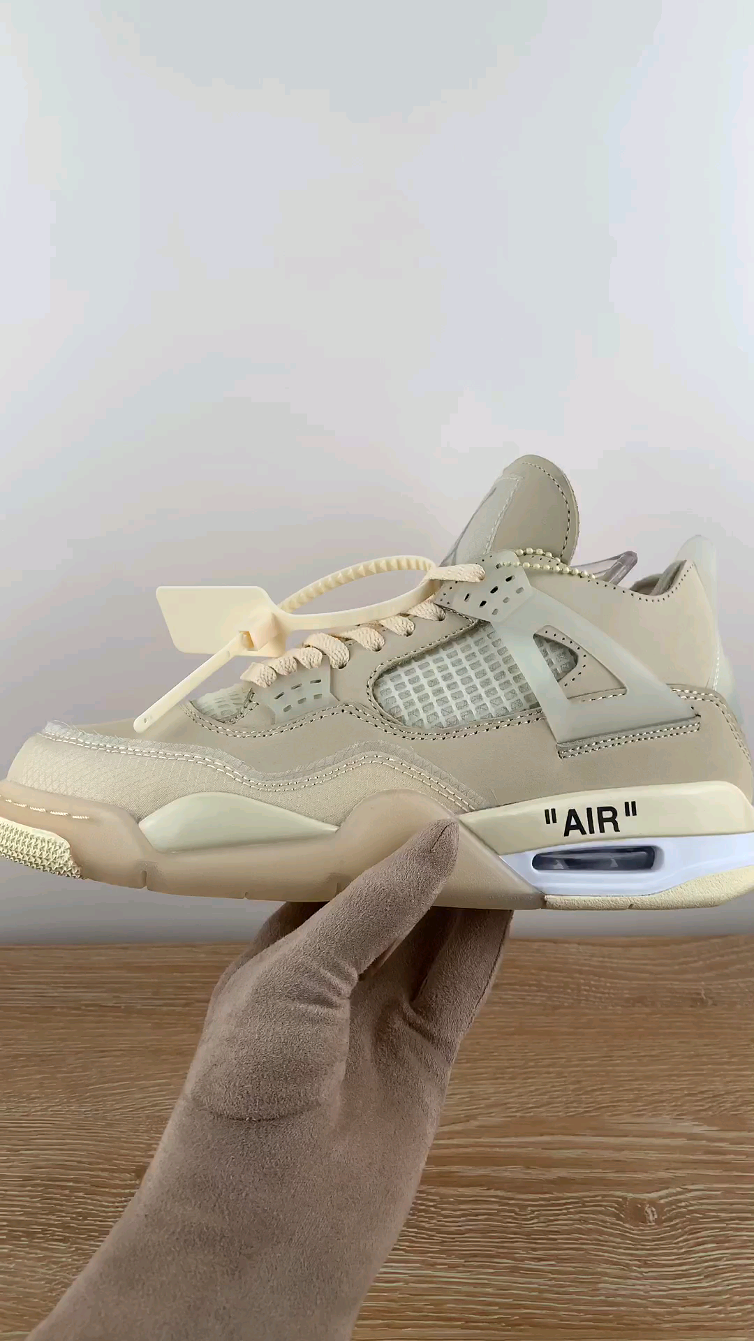 周董同款ow联名aj4 sail 白帆