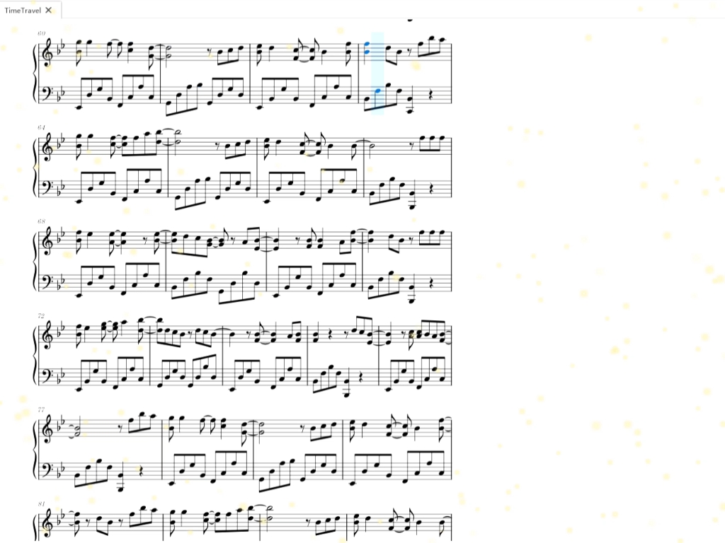 [图]Time Travel钢琴谱