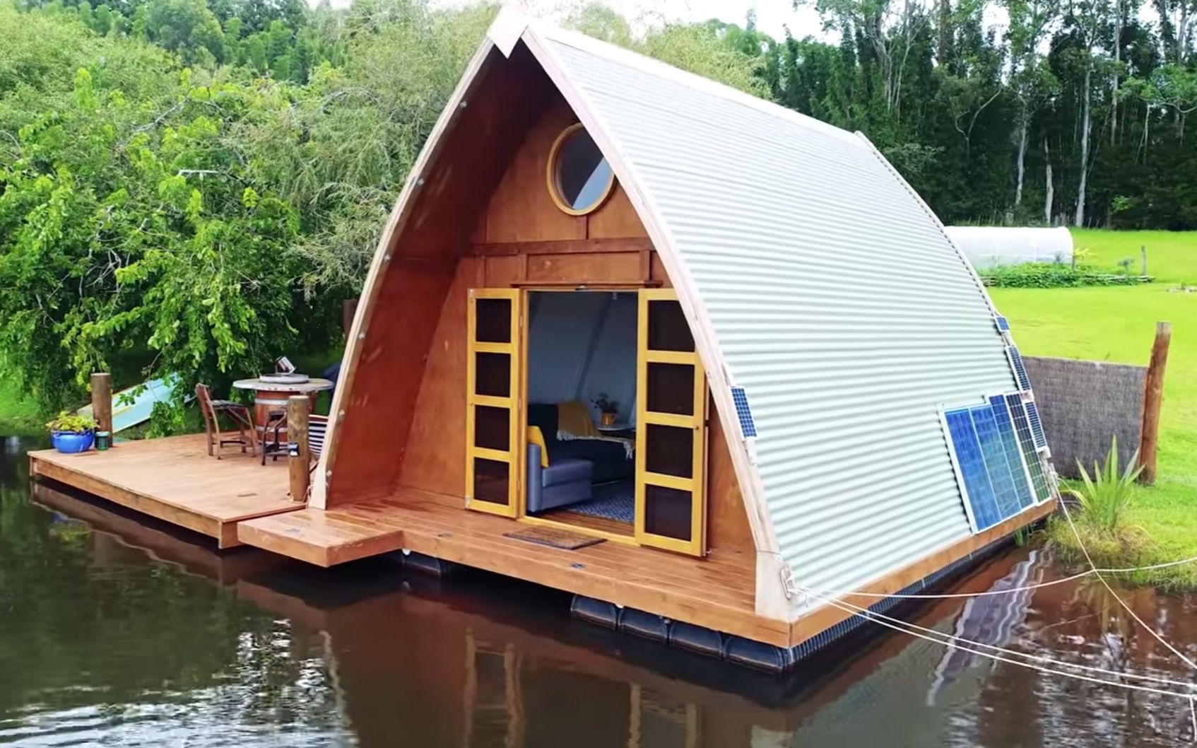 【治愈生活】03 漂浮在湖上的帐篷型小屋_哔哩哔哩 (゜-゜)つロ 干杯