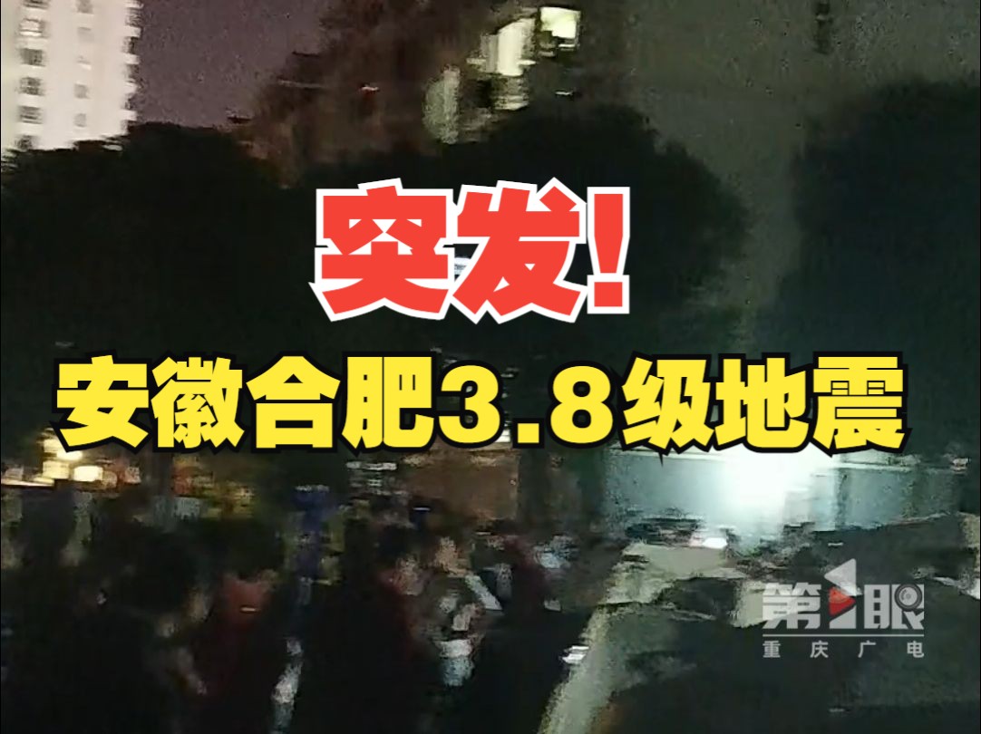 安徽合肥市肥东县发生3.8级地震,震源深度12千米哔哩哔哩bilibili