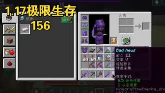 【我的世界】Java版1.17极限生存 156，给装备命名一下