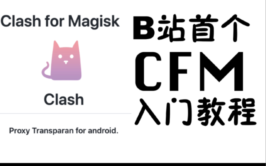 [图]Clash for magisk教程，root手机必备，b站唯一教程