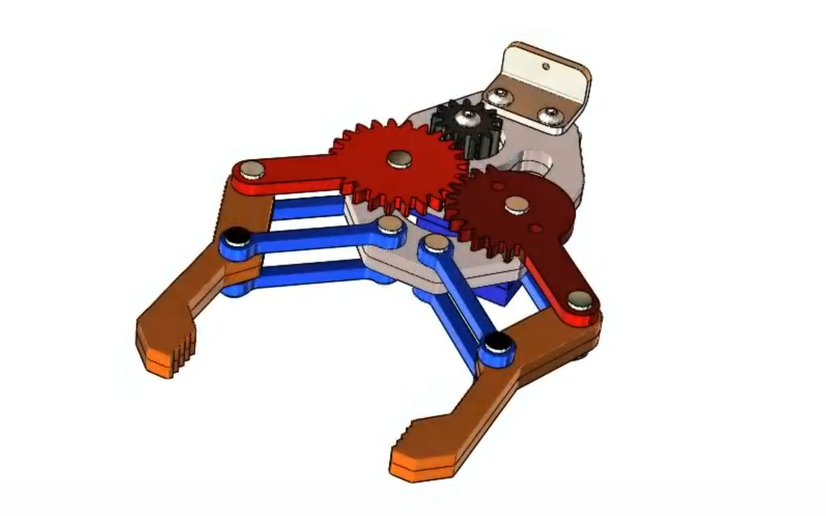 solidworks機械手建模運動動畫